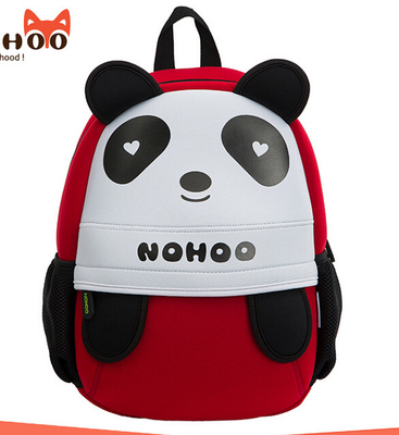 Eco Friendly Neoprene Panda Personalized Anak Backpack untuk Balita / Anak-anak