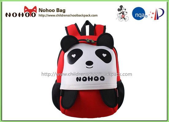 Red Bayi Murid Kartun Panda Anak Travel Backpack Personalized Tahan Air